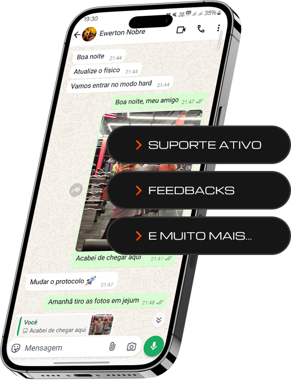 Suporte ativo, feedback e mais